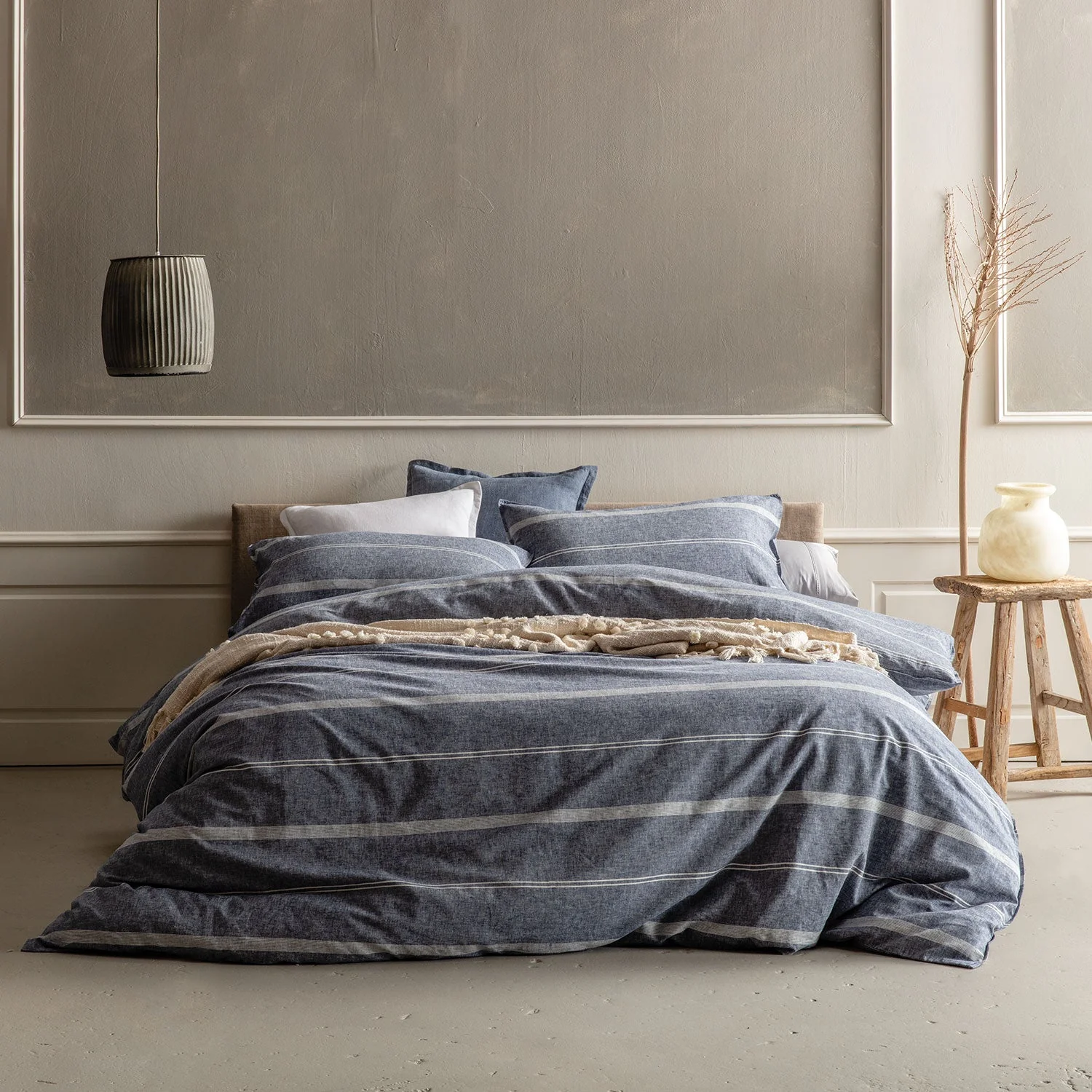 Balmoral Navy Euro Pillowcase - Image 3