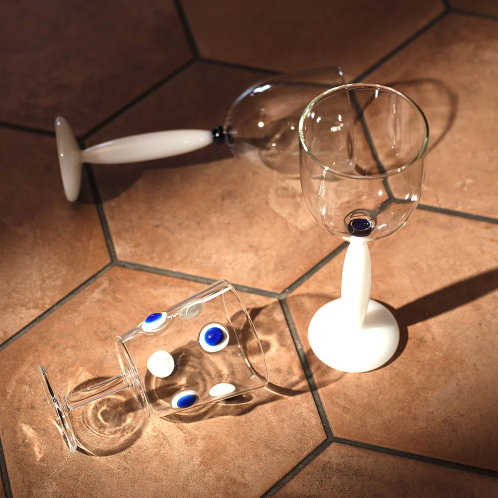 Kyoto White Wine Glass Pair - Image 4