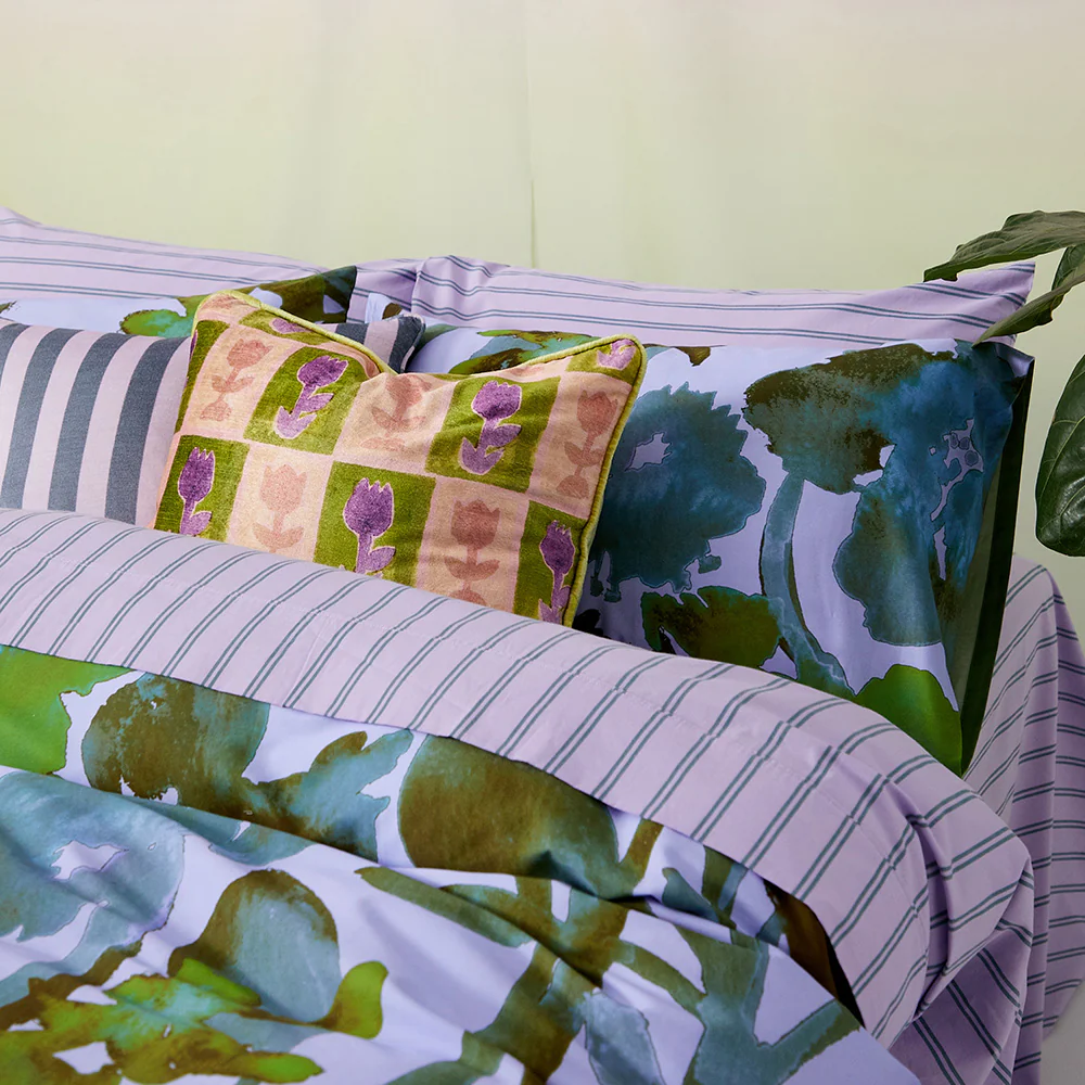 Pinstripe Lilac Sheet Set - Image 3