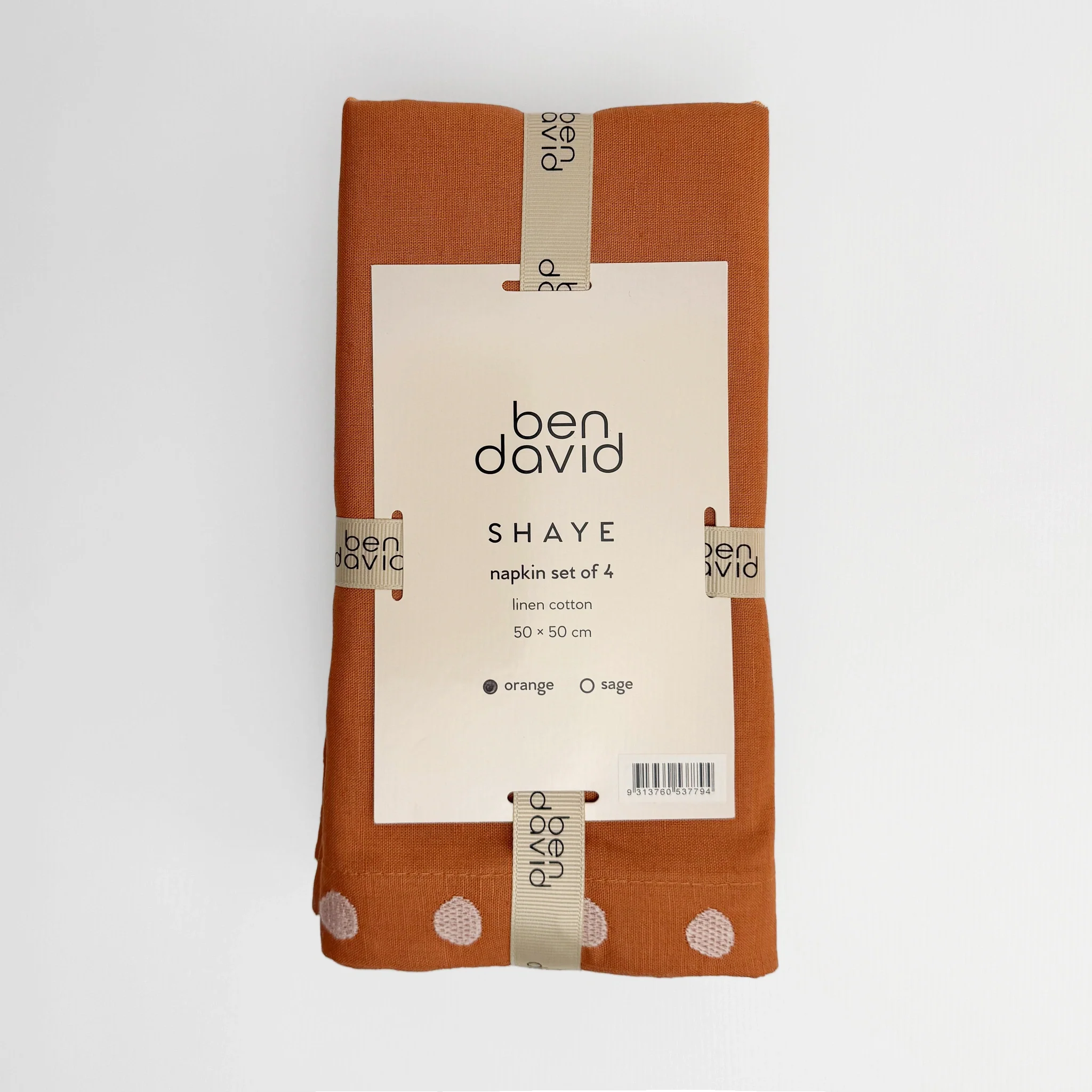 Shaye Napkin Orange Set - Image 3