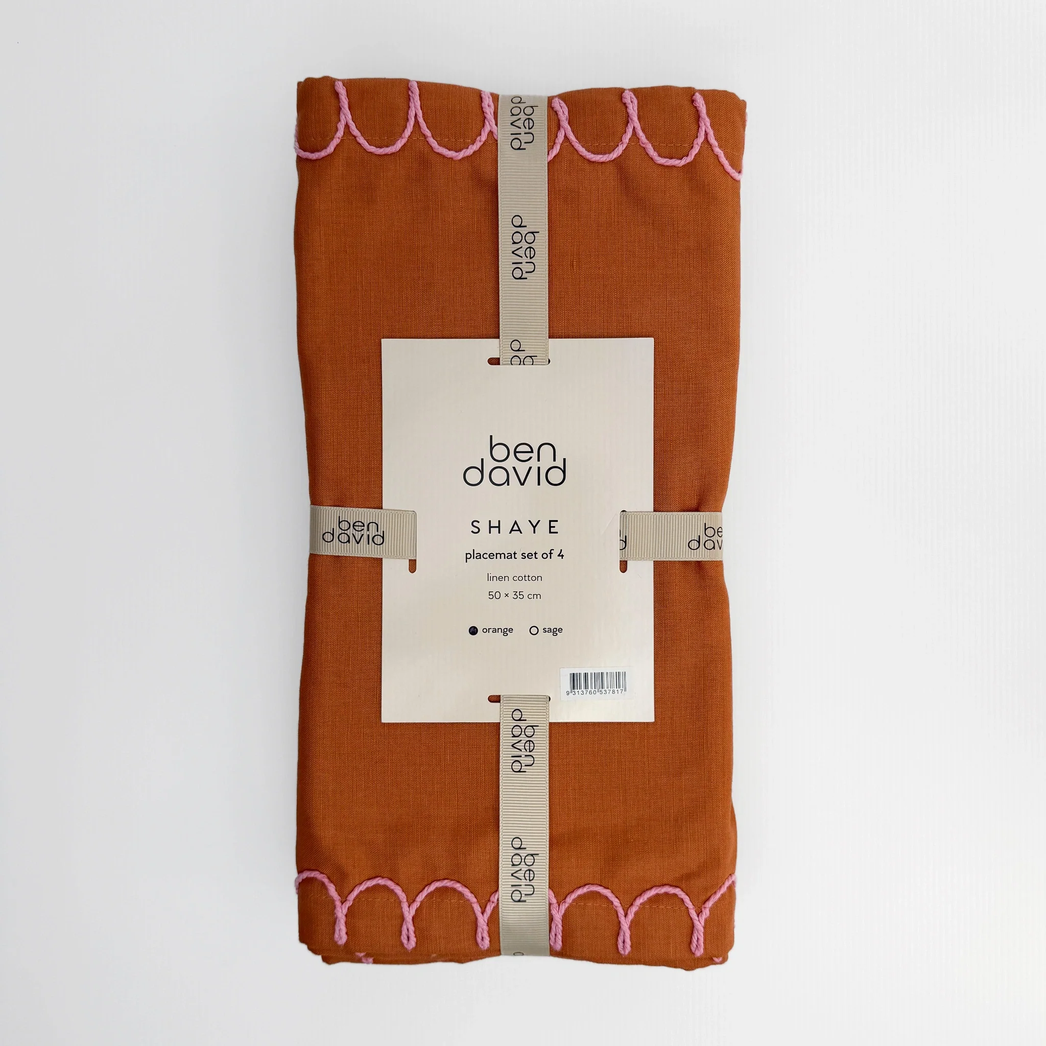 Shaye Placemat Orange Set - Image 4